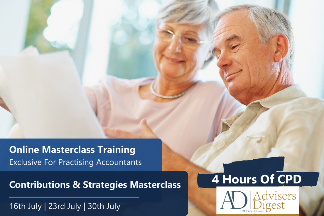 Contributions & Strategies Masterclasss Promo Image Contributions and Strategies masterclass by Peter Johnson looking at all the types of contributions, then at the taxation of contributions and finally all the latest on contribution strategies.